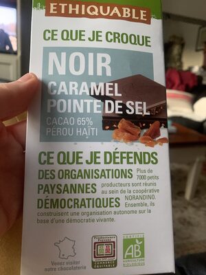 Chocolat noir caramel pointe de sel