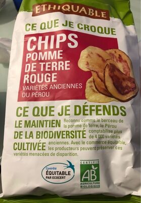 Chips de pomme de terre rouge