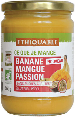 Banane mangue passion sans sucres ajoutés
