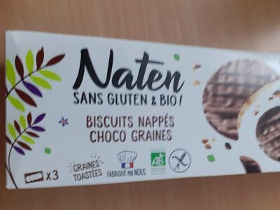 Naten biscuits nappés choco graines