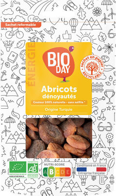 Abricot dénoyautés Turquie BIO sachet 250g Filière
