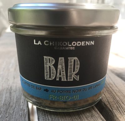 Rillettes de bar au poivre noir