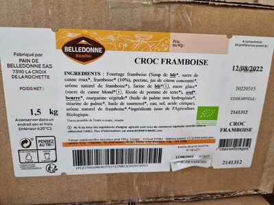 Biscuit croc' framboise