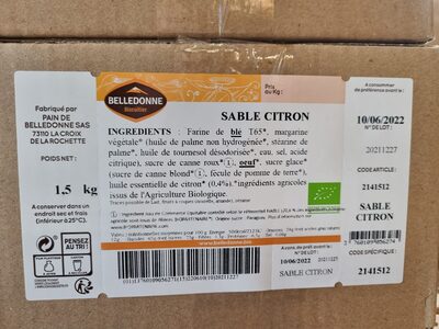 Sablé citron