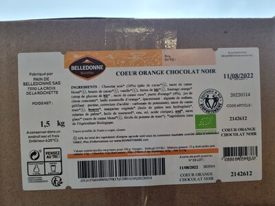 Biscuit cœur d'orange