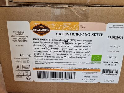 Biscuit crousti choc noisette