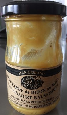 Moutarde de Dijon au miel et au vinaigre balsamique