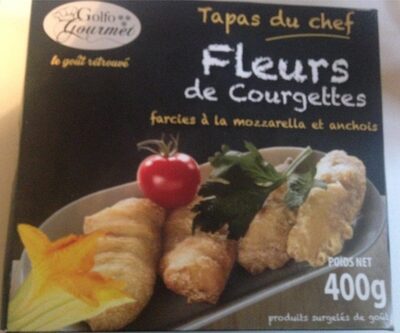 Fleurs de courgettes farcies à la mozarella et anchois