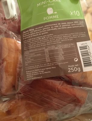 Mini-cake au miel et aux pommes