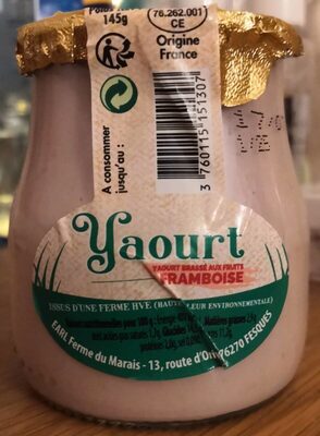 Yaourt de la ferme du Marais saveur Framboise