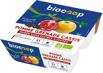 Purée pomme grenade cassis