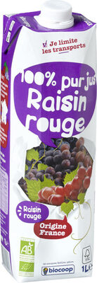 Jus de raisin rouge 1L