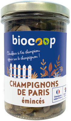 Champignons de Paris émincés 115g ne