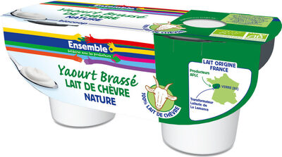 Yaourts brassés au lait entier de chèvre x2