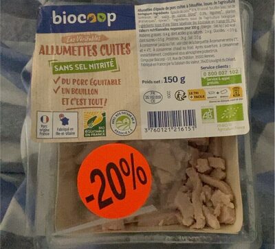 Allumette de porc cuite ssn