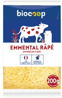 Emmental râpé Lpast 31% 200g CC