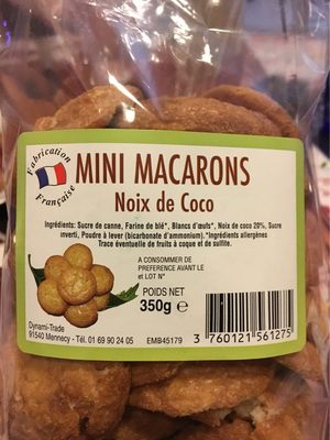 Mini macarons noix de coco