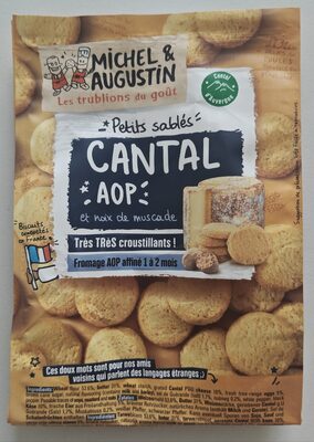 Sablés apéritif cantal aop et pointe de noix de muscade