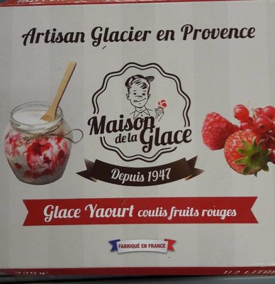 Glace Yaourt coulis fruits rouges
