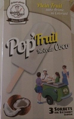 Popp'fruit noix de coco