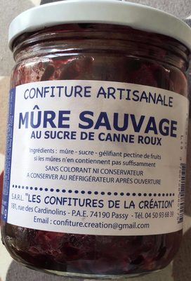 Confiture Artisanale Mûre Sauvage au Sucre de Canne Roux