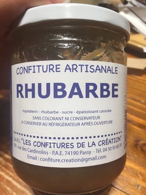 Confiture artisanale rhubarbe