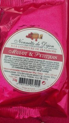 Nonnette de Dijon à la confiture de framboise