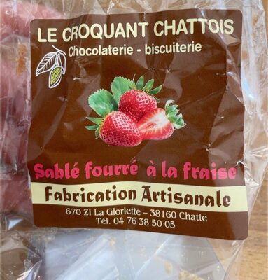 Sablés vanille fourrage fraise