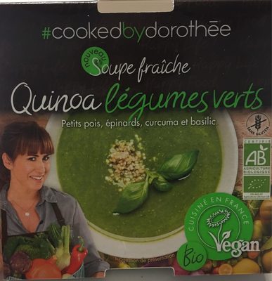 Soupe fraiche Quinoa legumes verts