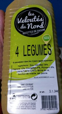 Velouté 4 Légumes