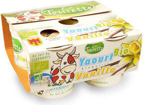 Yaourt bio arome vanille au lait entier LA TOURETTE