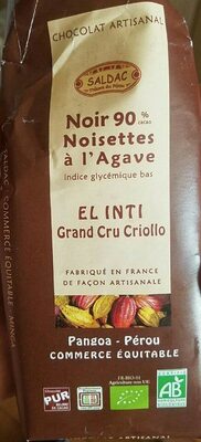El Inti noir noisettes 90%