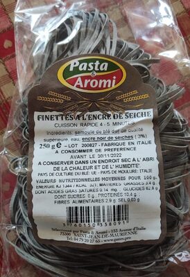 Finettes à l'encre de seiche