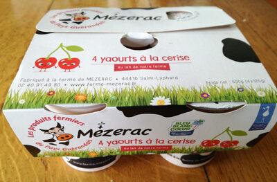 Yaourt fermier a la cerise