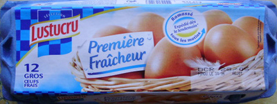 Oeufs frais (x 12) calibre Gros Première Fraîcheur - Lustucru