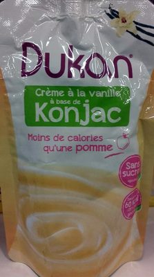 Crème à la vanille à base de konjac