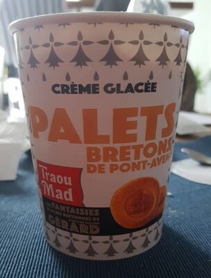 Crème glacée aux palets Bretons de Pont-Aven