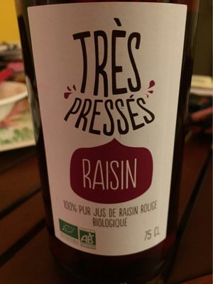 Très pressés raisin