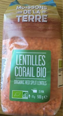 Lentilles corail bio