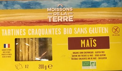 Tartine craquantes bio sans gluten