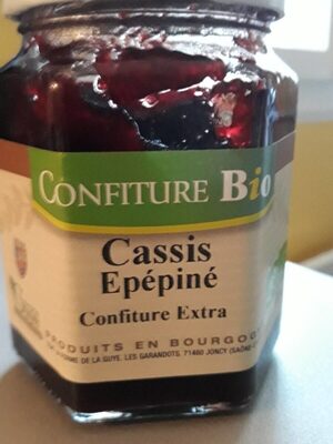 Confiture bio cassis epepine