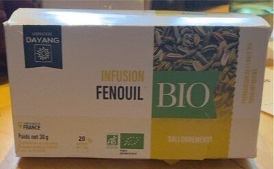 Dayang Infusion Fenouil Bio 20 Sachets