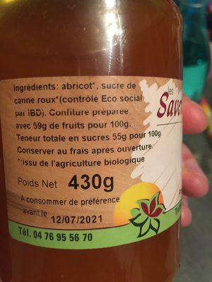 Confiture d'abricot