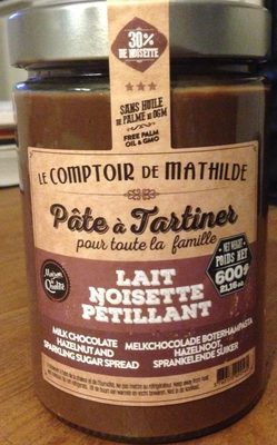 Pâte à tartiner Lait noisette pétillant