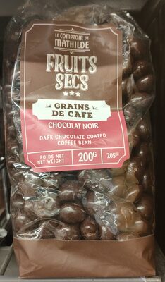 Grains de café enrobé de chocolat noir