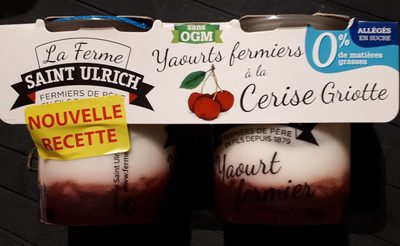 Yaourt fermier à la cerise griotte