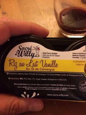Le Riz au Lait Vanille