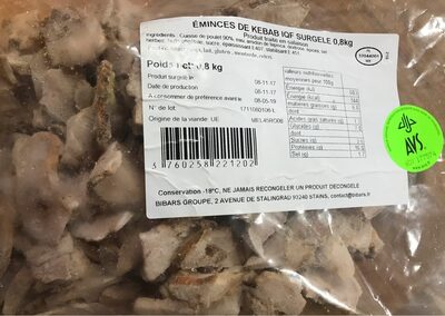 Emincés de kebab avs