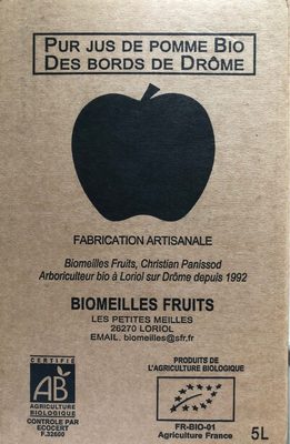 Pur Jus de Pomme Bio des Bords de Drome