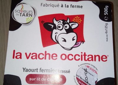 Yaourt fermier brassé sur lit de cerise